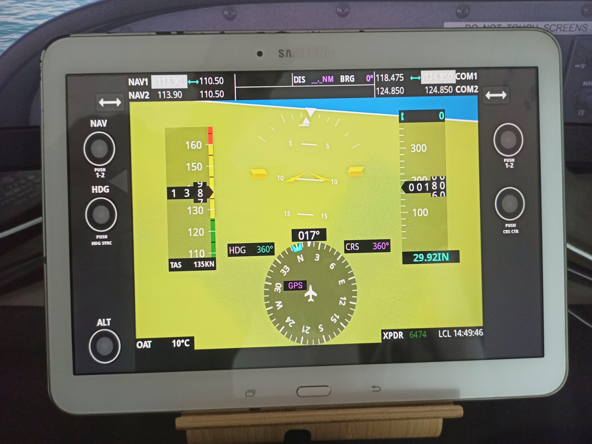 Tablet PFD