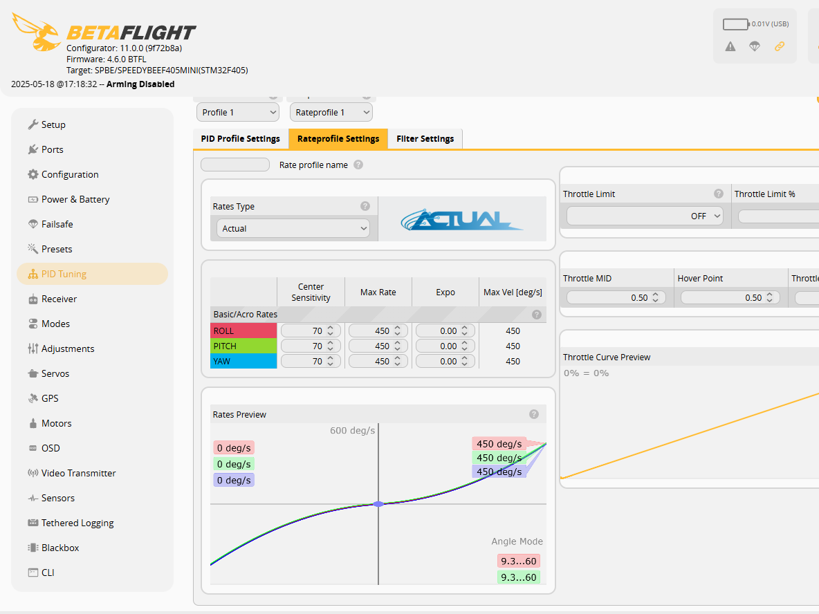 Betaflight Config